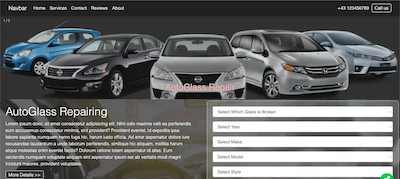 Autoglass Repair top banner 90s